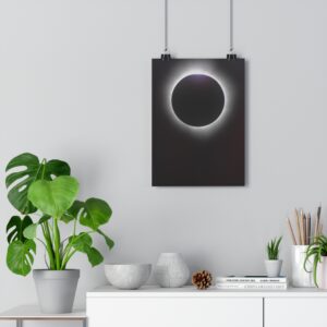 Art Print Eclipse 2024 Burlington Vermont Solar Flare